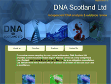 Tablet Screenshot of dnascotland.co.uk